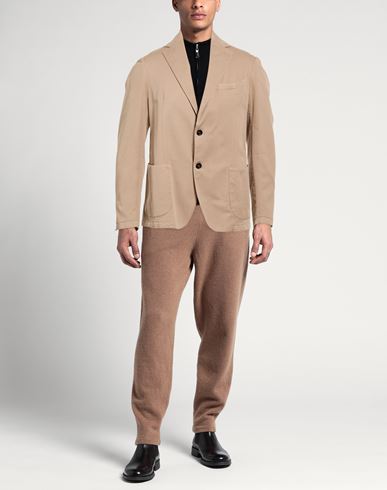 Man Blazer Sand Size 38 Cotton, Lyocell, Elastane