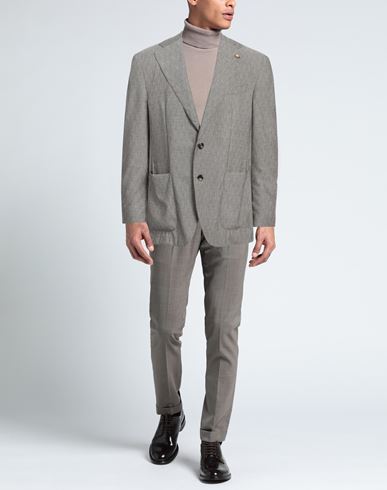 Man Blazer Khaki Size 44 Virgin Wool