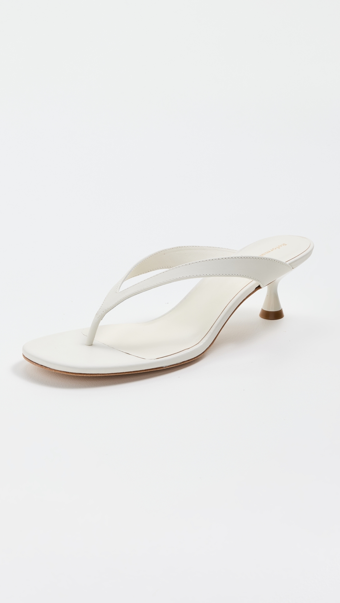 Sophie Heeled Sandals White Leather