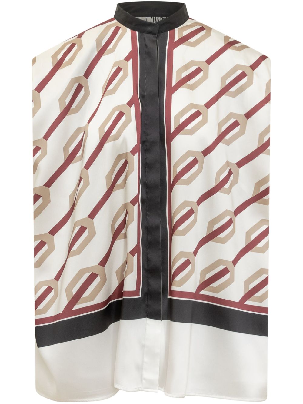 Vunica-print blouse - Neutrals