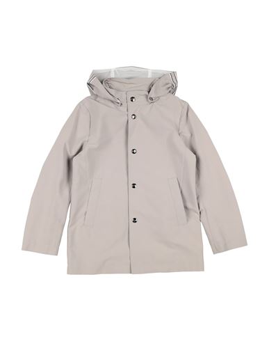 Kid Boy Overcoat & Trench Coat Light grey Size 10 Polyester