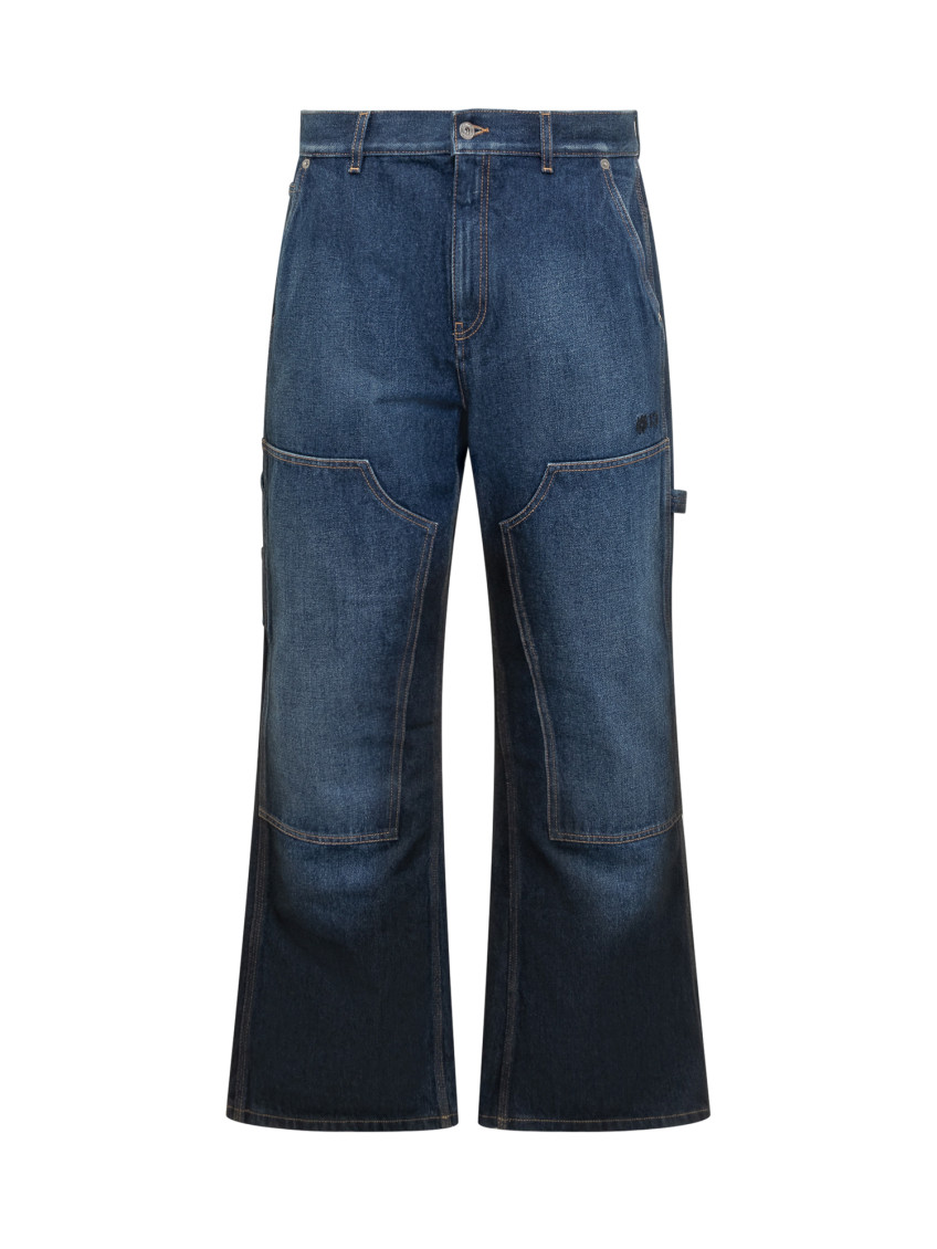 Blue Relaxed High Rise Jeans