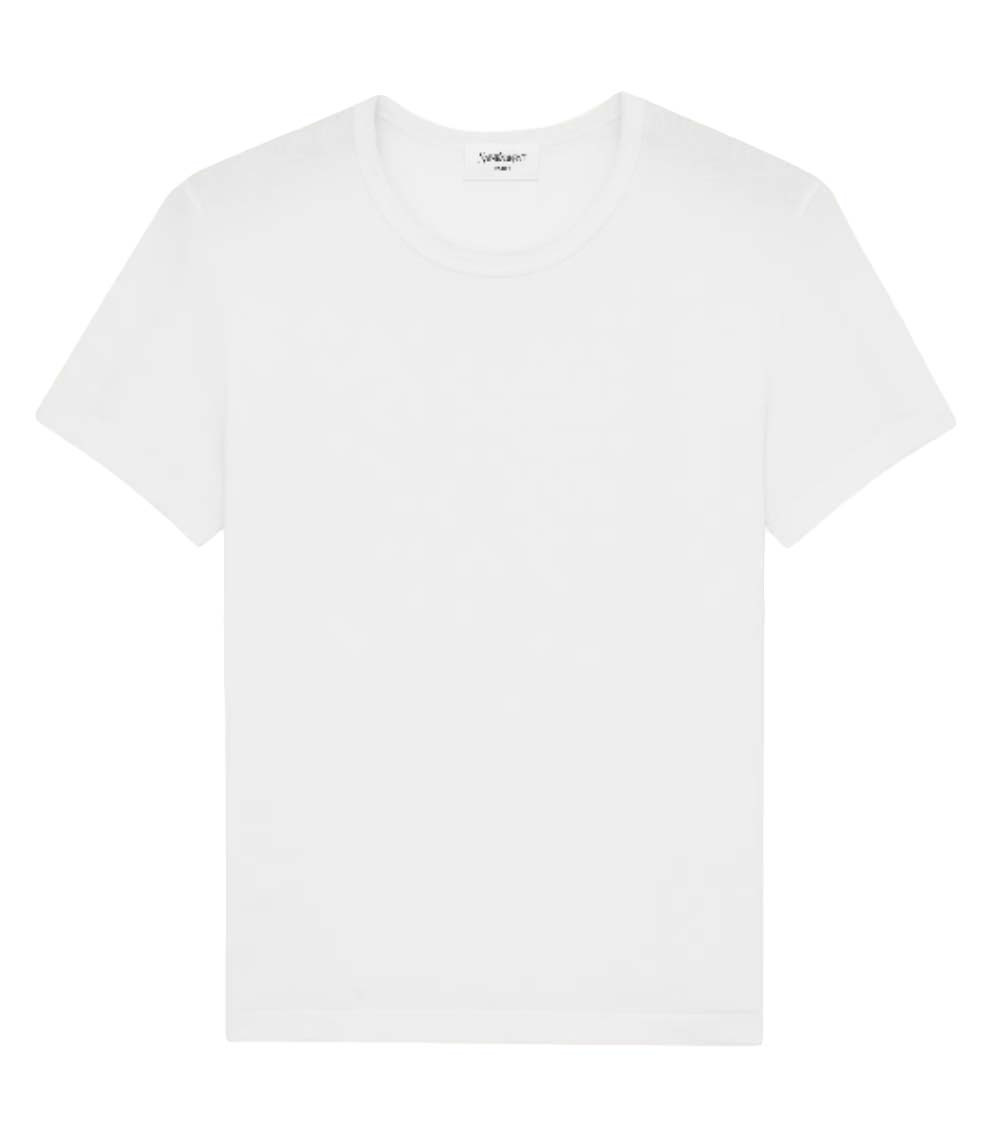 White Round Neck T-Shirt