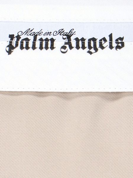 Palm Angels Logo Detailed Pleated Mini Skirt