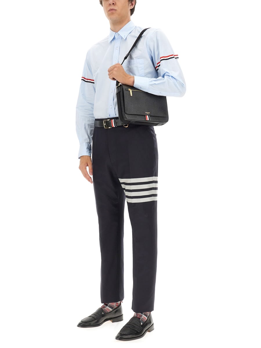 RWB-stripe long-sleeve shirt