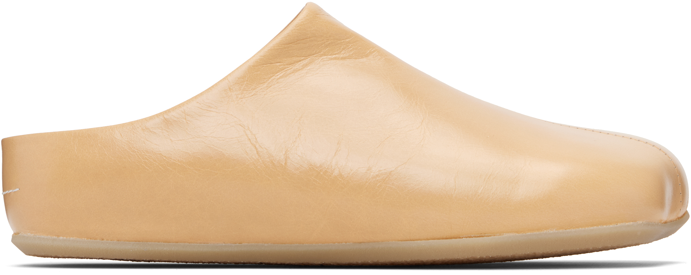 Beige Factory Sabot Loafers