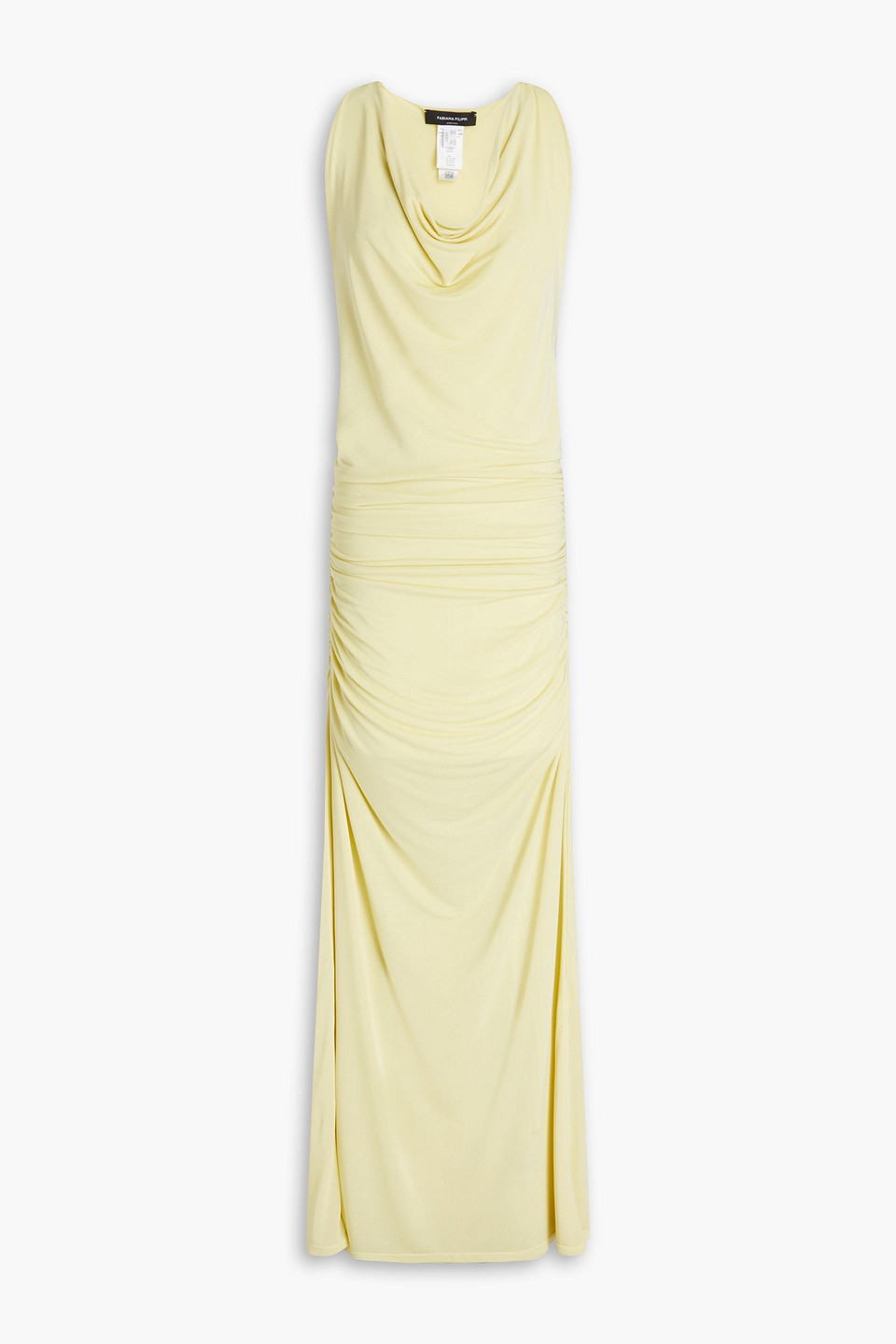 Fabiana Filippi - Draped stretch-jersey maxi dress - Yellow - IT 40