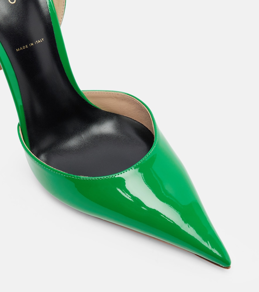 Vertigo patent leather pumps