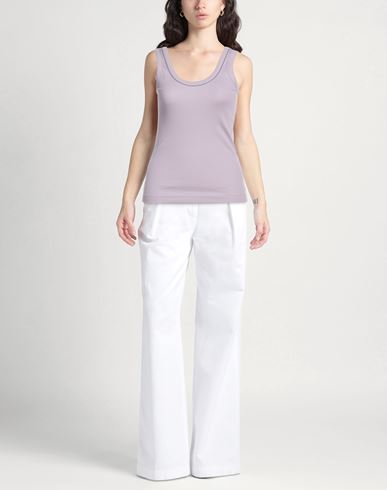 Woman Tank top Lilac Size XXS Cotton, Elastane, Ecobrass