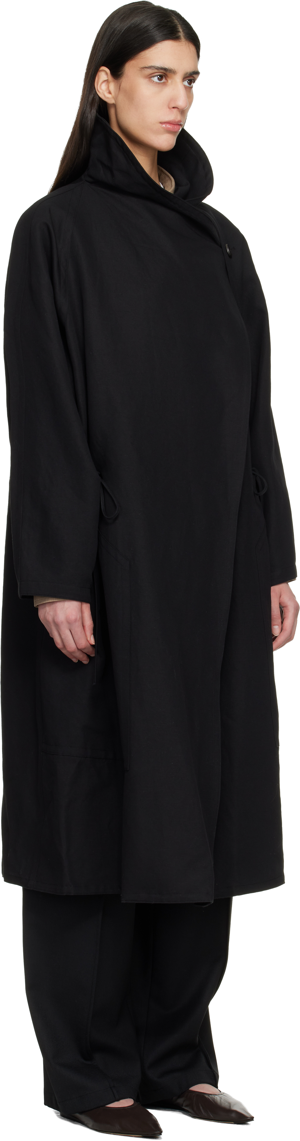 Black Sculptured Coat