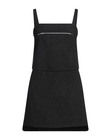 Max Mara Sfilata Woman Mini dress Lead Size 4 Virgin Wool, Elastane