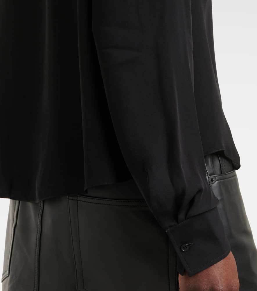 Wardrobe. NYC Tie-neck silk blouse