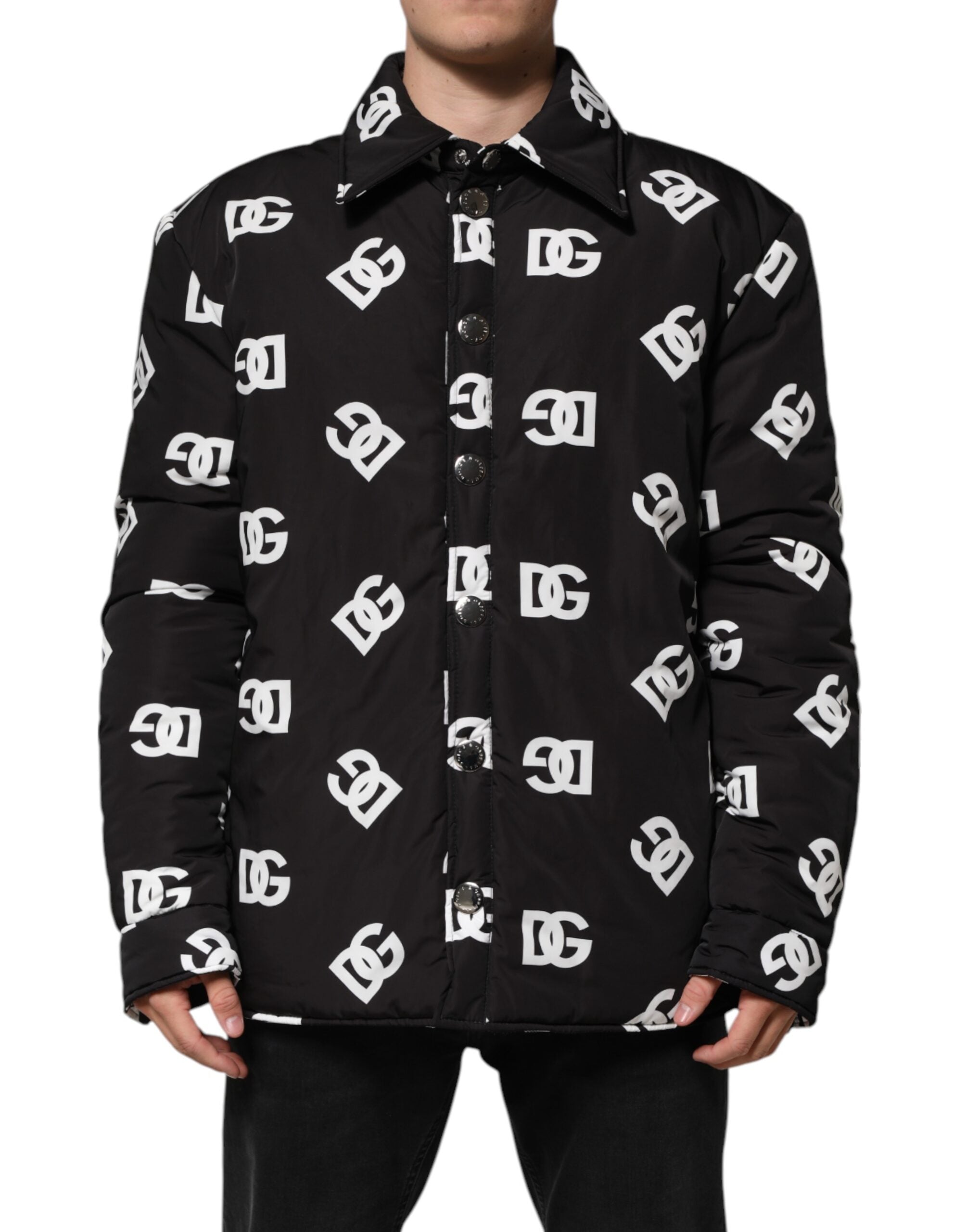 DG Monogram Nylon Jacket — Black