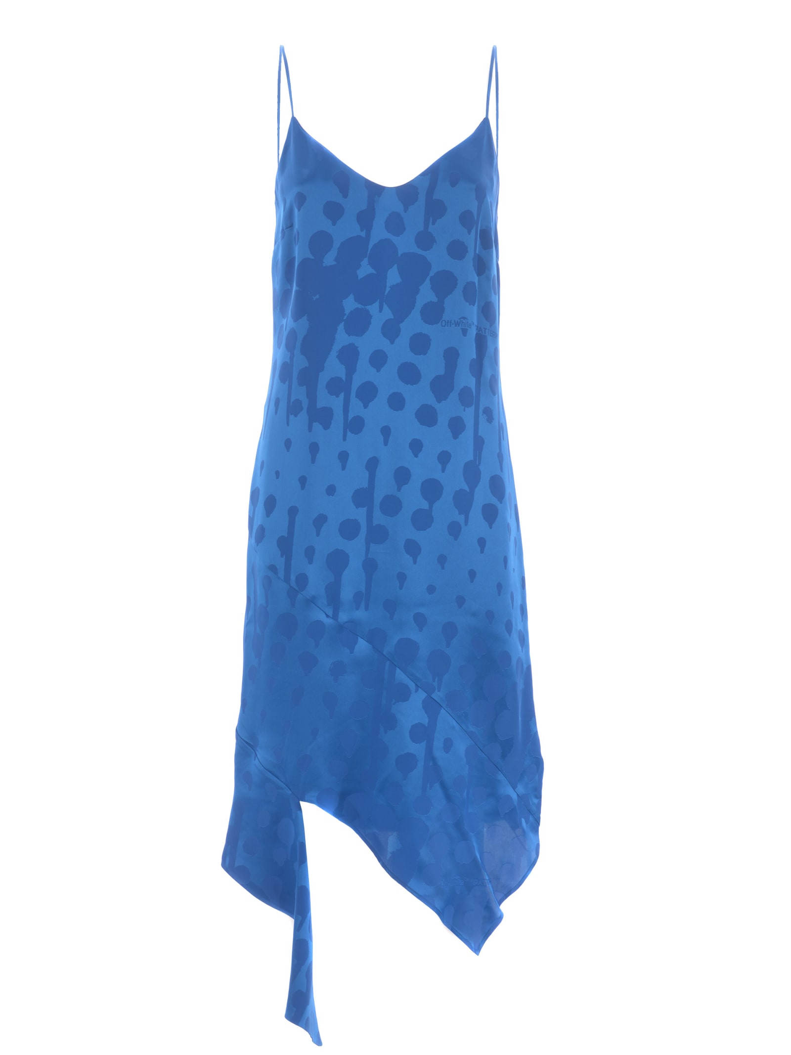 Jacquard-woven slip dress