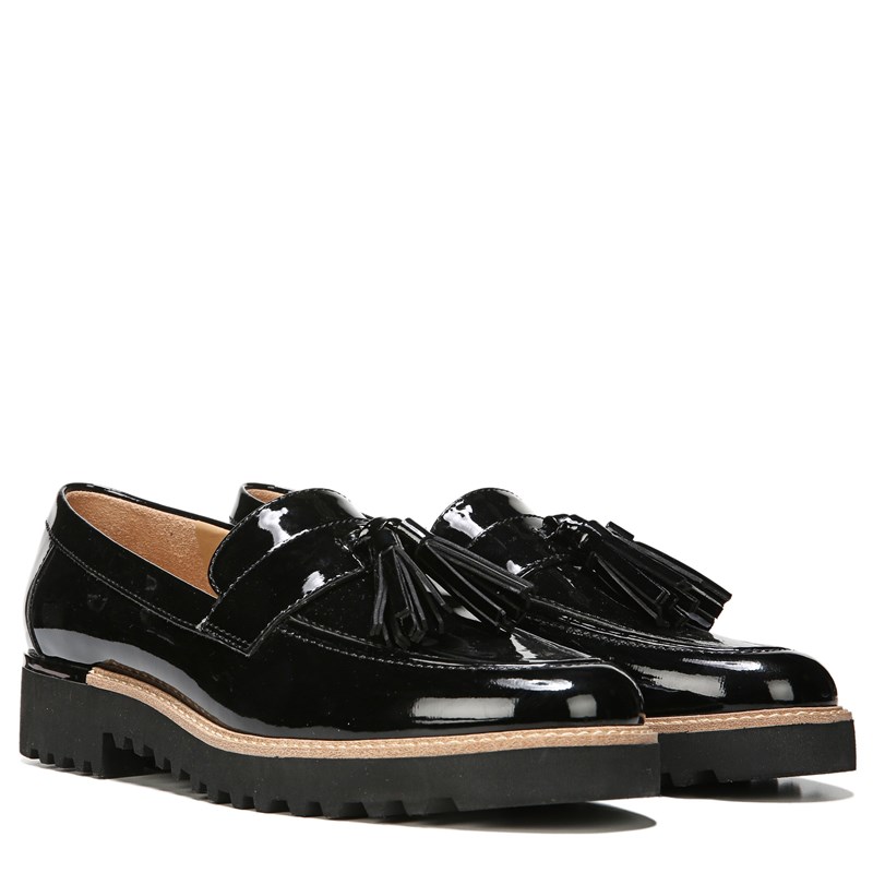 Women's Carolynn Tassel Loafers (Black Faux Patent)