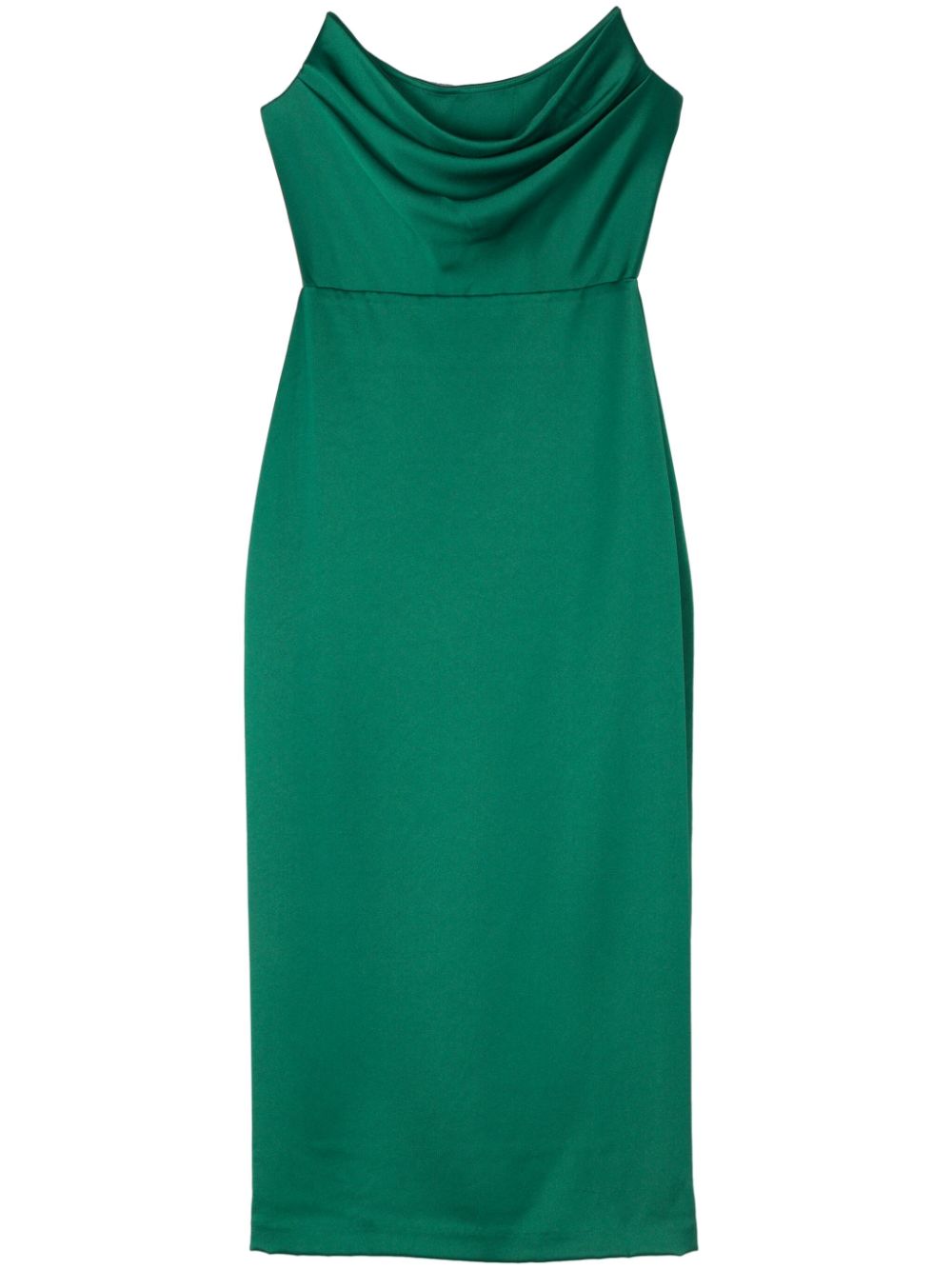 Corset-style satin dress - Pink