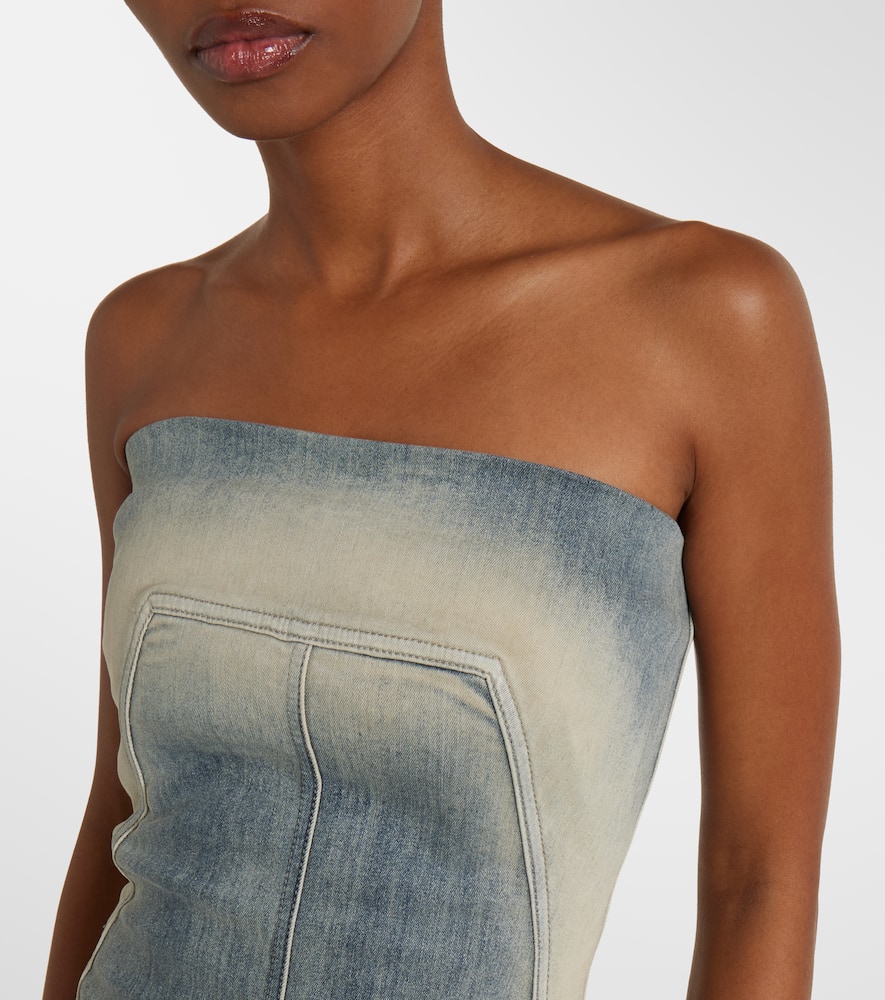 Denim bustier dress