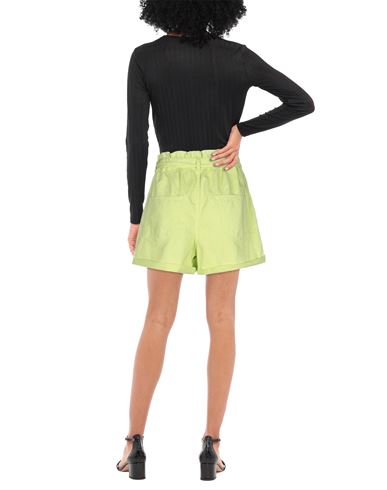 Woman Shorts & Bermuda Shorts Lime green Size M Cotton