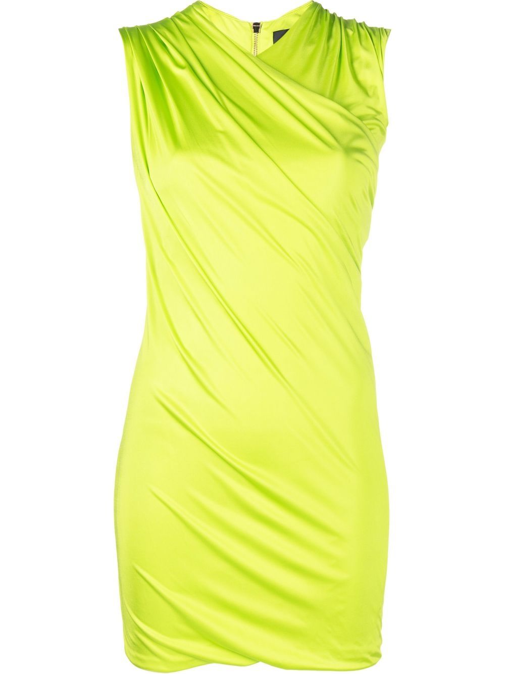Draped-effect minidress - Green