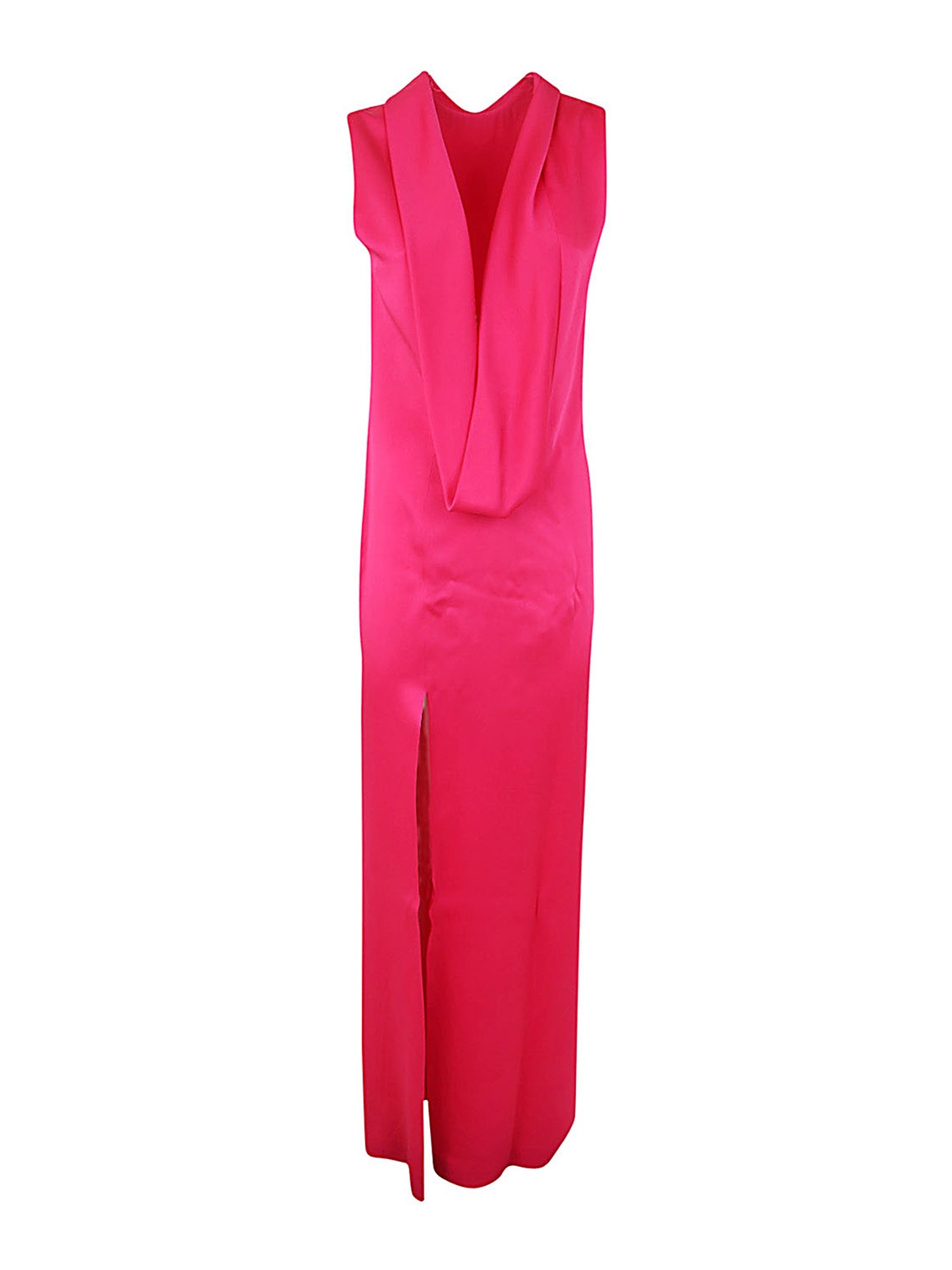 Enver satin shiny cocktail dress