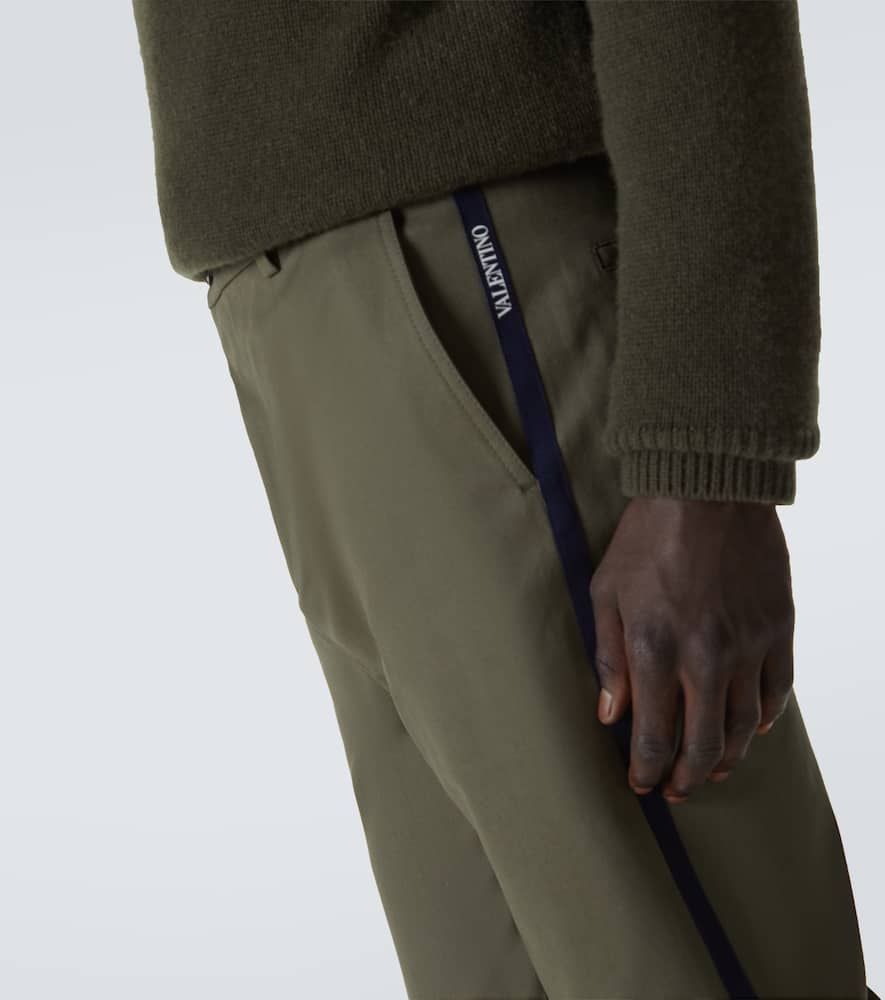 Cotton straight pants