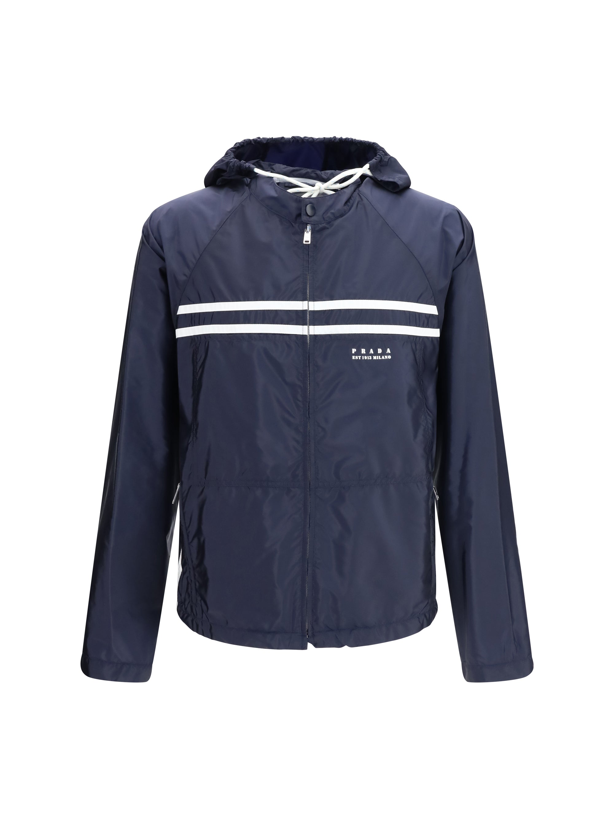 Re-Nylon Hooded Jacket — Navy