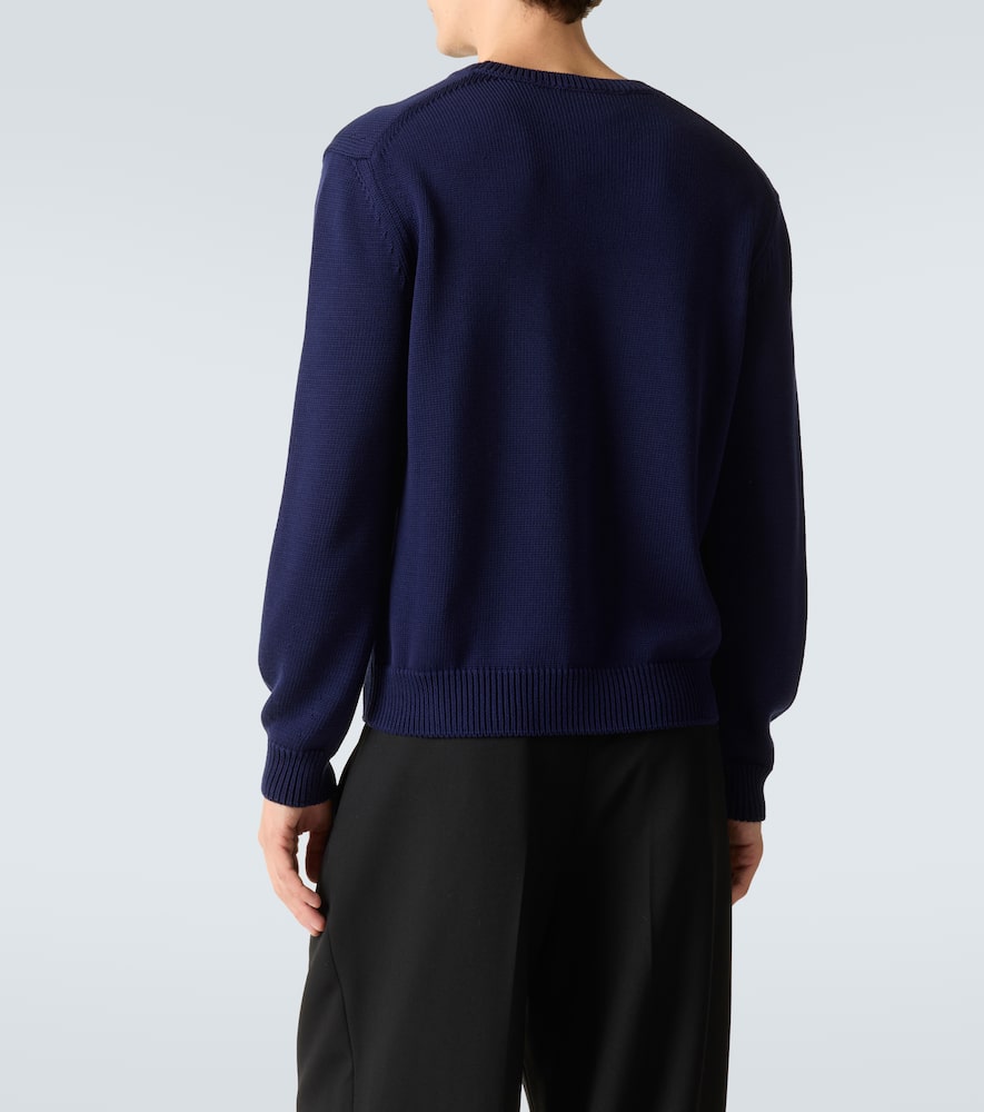 Cotton and silk sweater