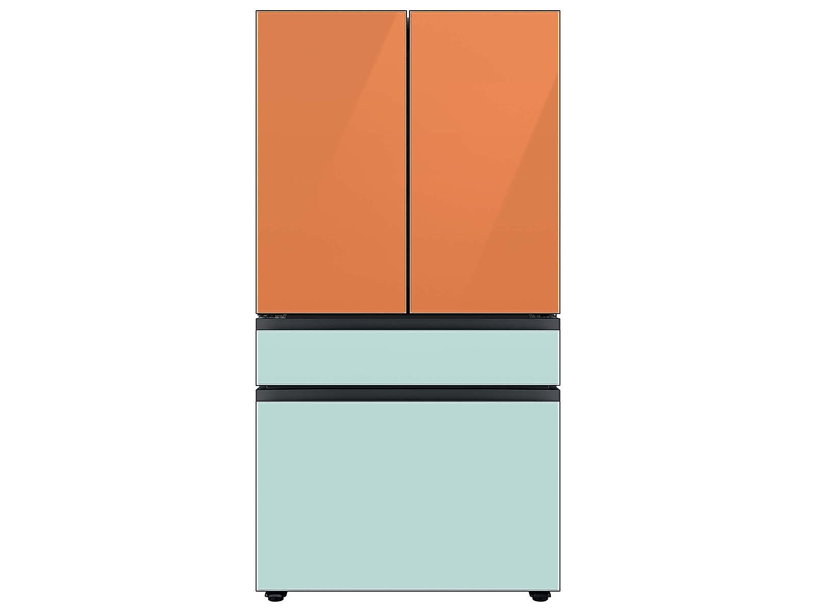 Bespoke 4-Door French Door Refrigerator Panel in Morning in Blue Glass - Middle Panel(RA-F36DMMCM/AA)