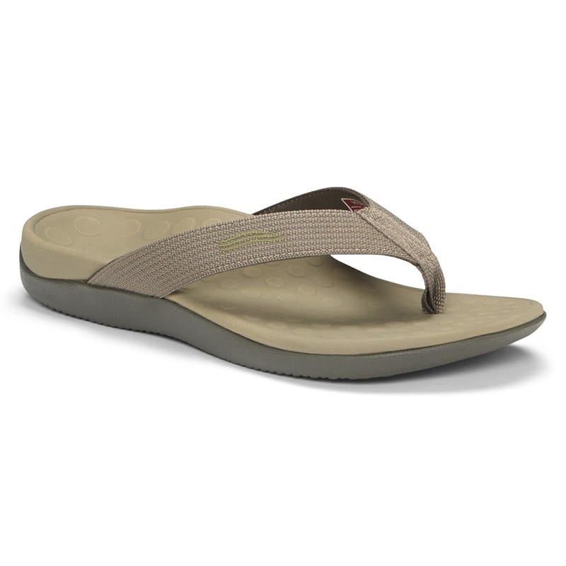 Wave Flip Flop Sandals (Khaki)