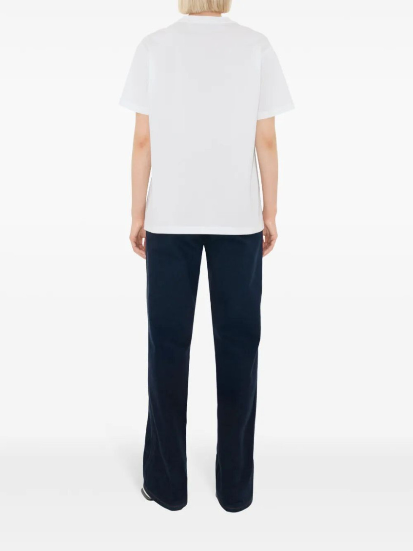 White Vintage Check Pocket T-shirt