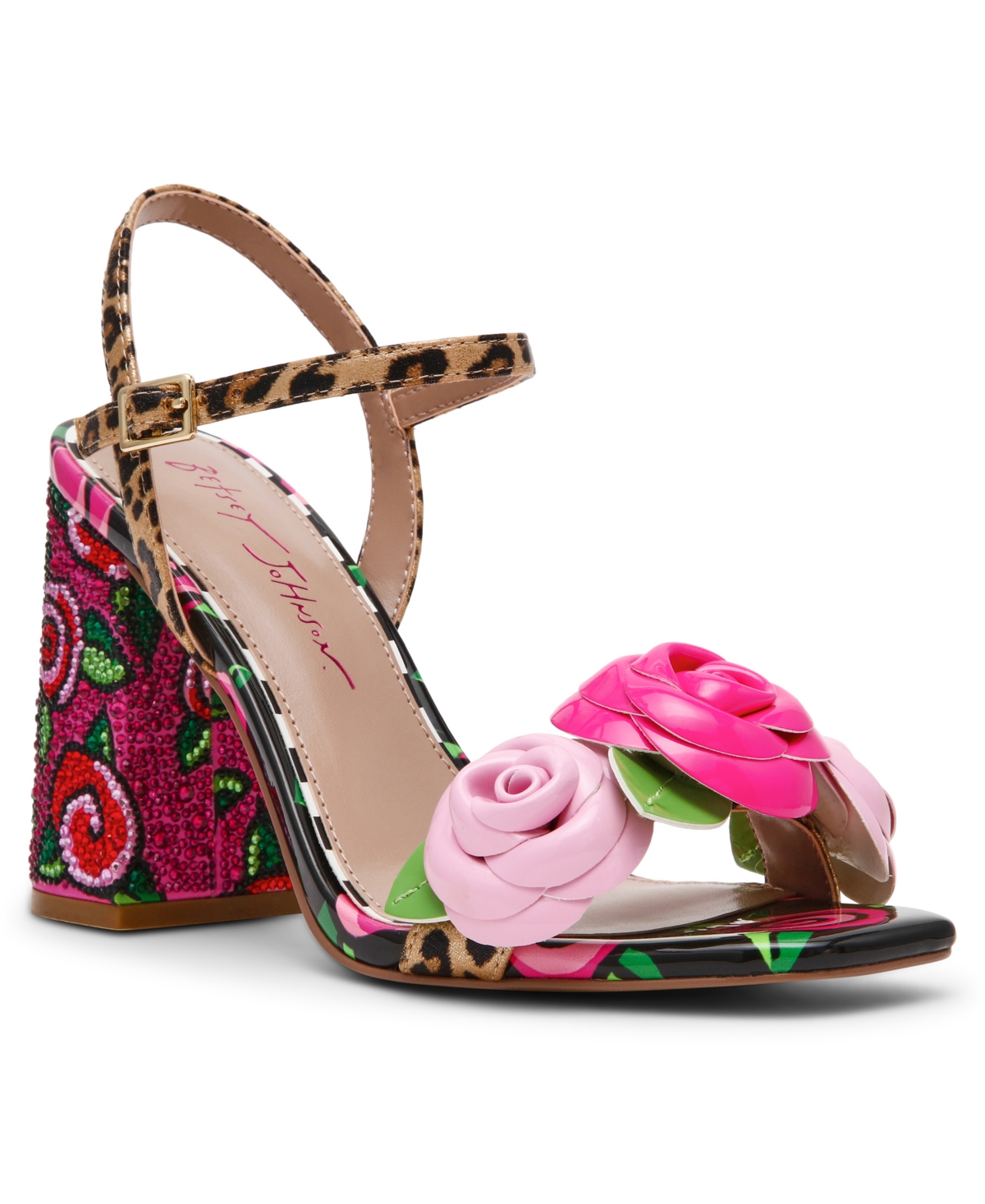 Women's Haddley Open Toe Dress Sandals - Leopard Multi