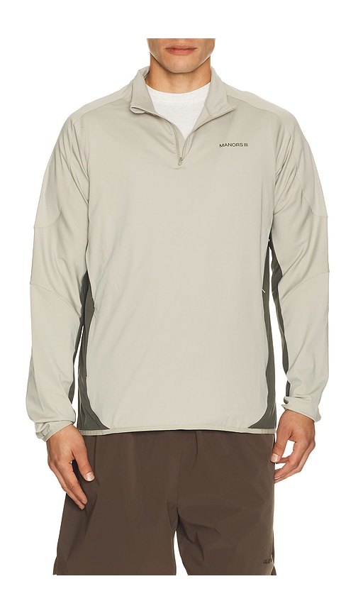 Manors Golf 1/4 Zip Tech Mid Layer in Tan. S. Also in M, L, XL/1X