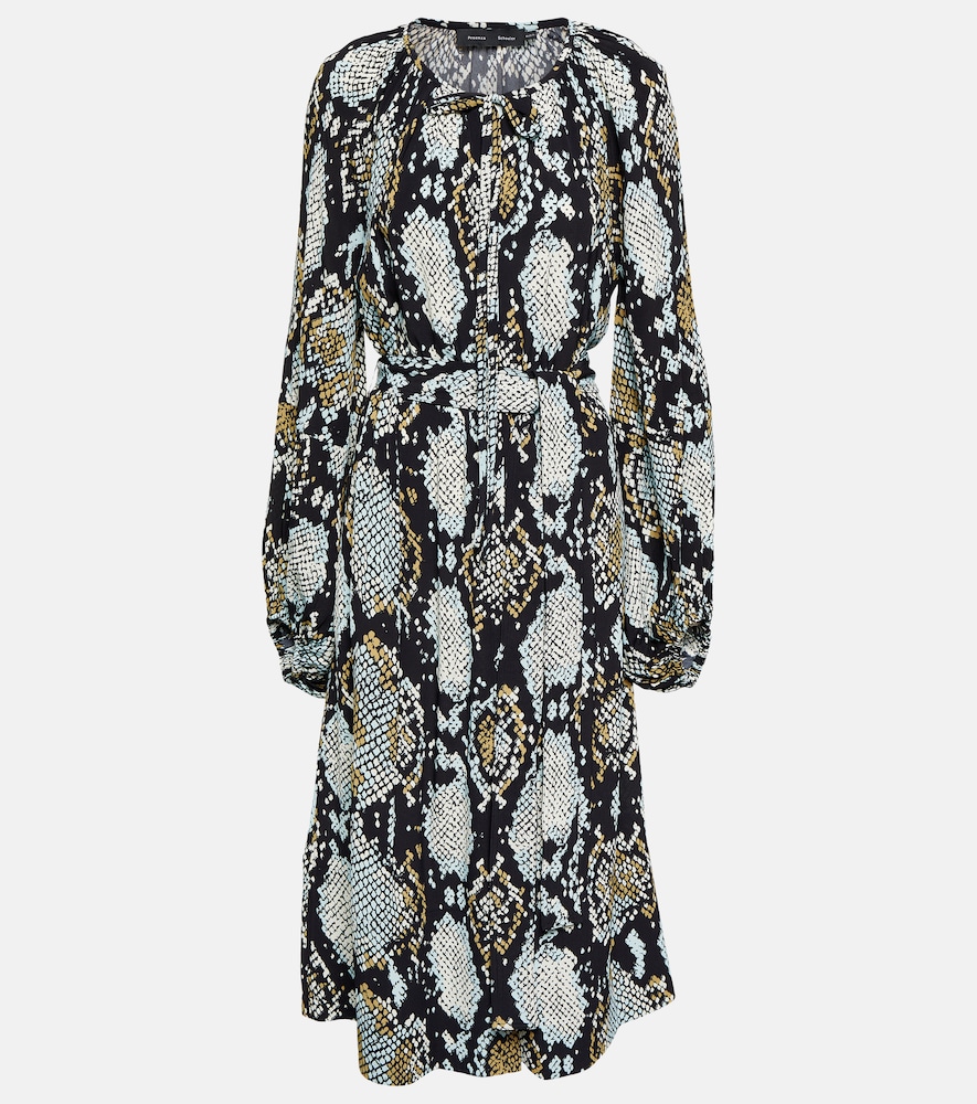 Proenza Schouler Printed jersey midi dress