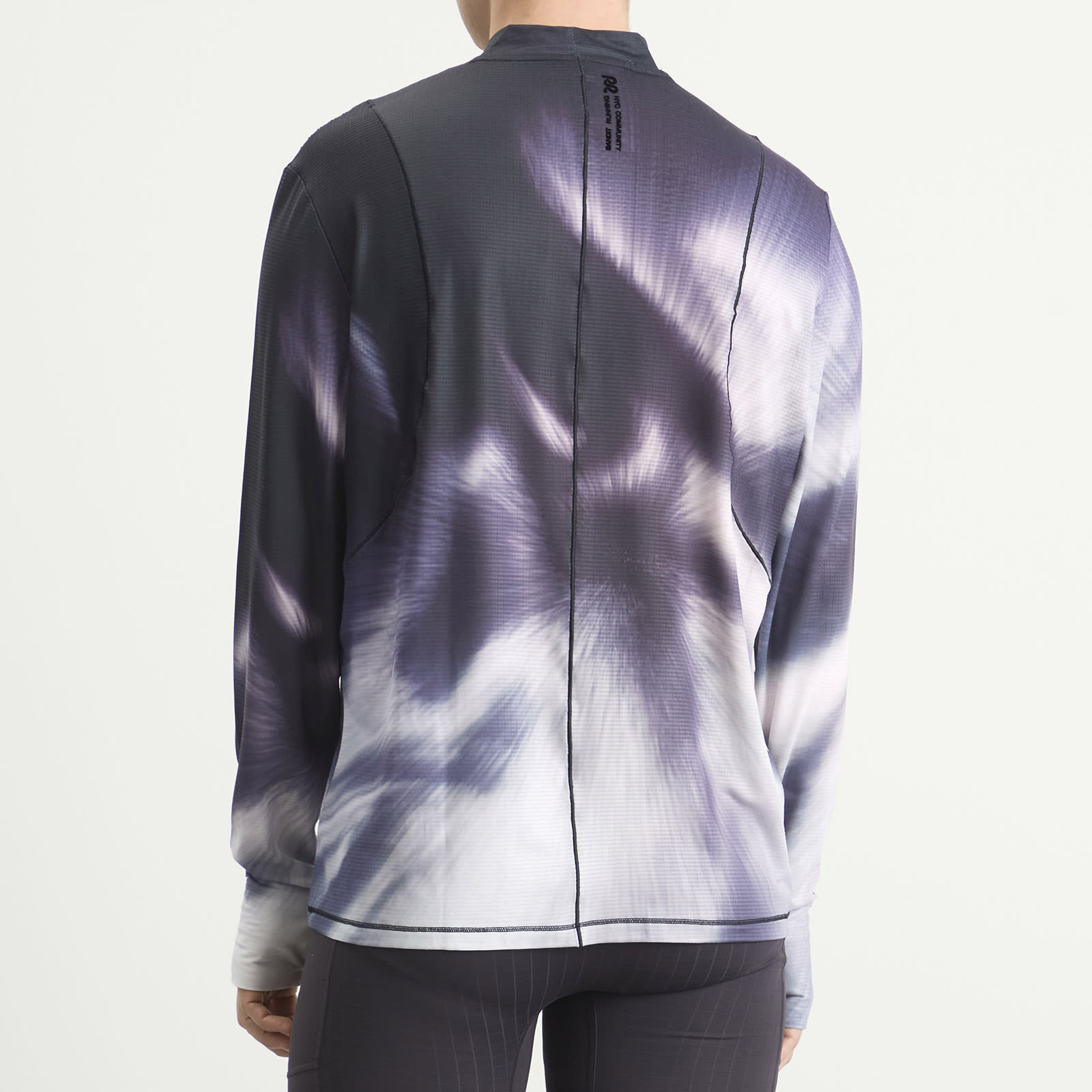 Men's Aura Grid Mockneck Long Sleeve Haze Multi