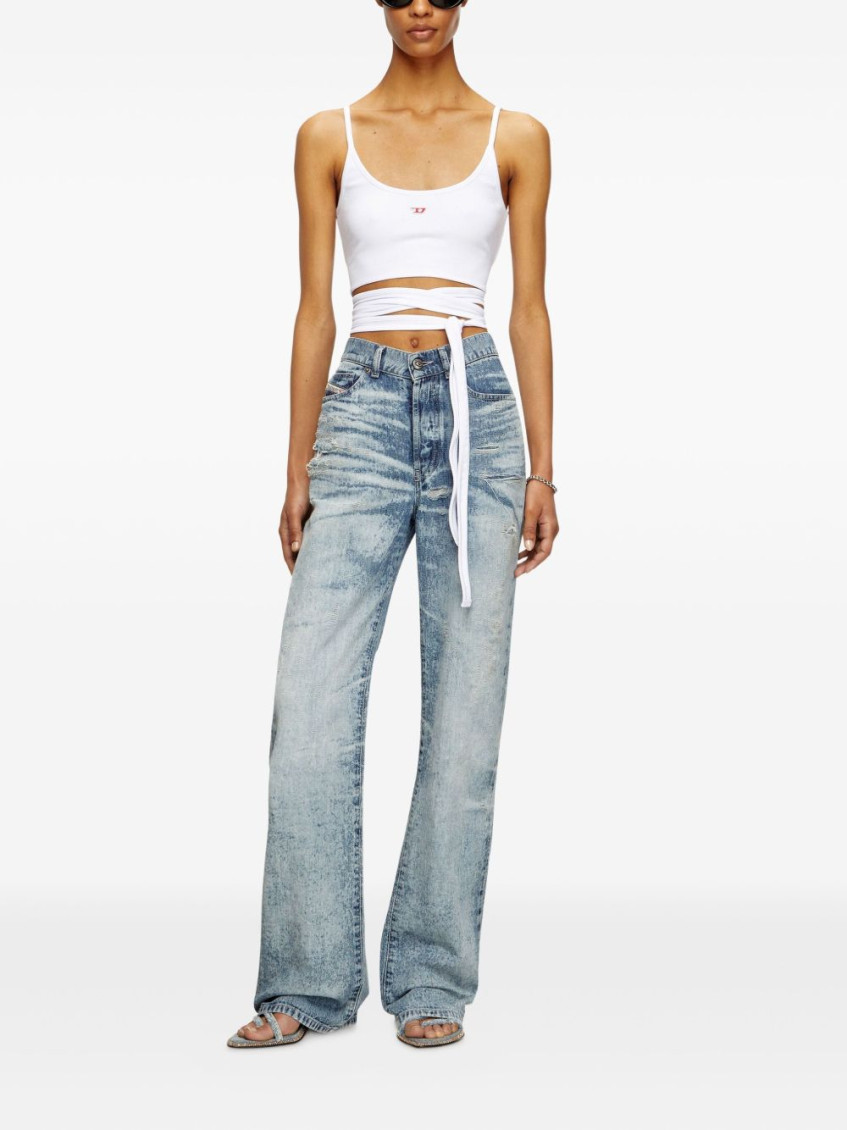 Diesel - Regular Jeans - 1971 D-Sent - Jeans - Woman - Blue