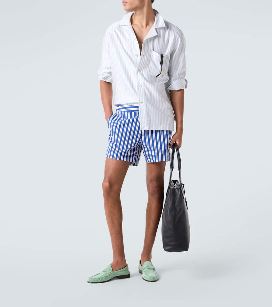 Striped silk shirt