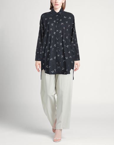 Woman Shirt Navy Size S Cotton