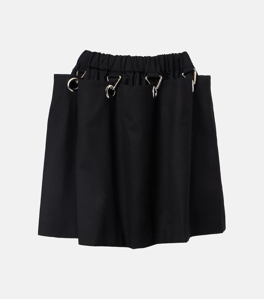 Wool miniskirt