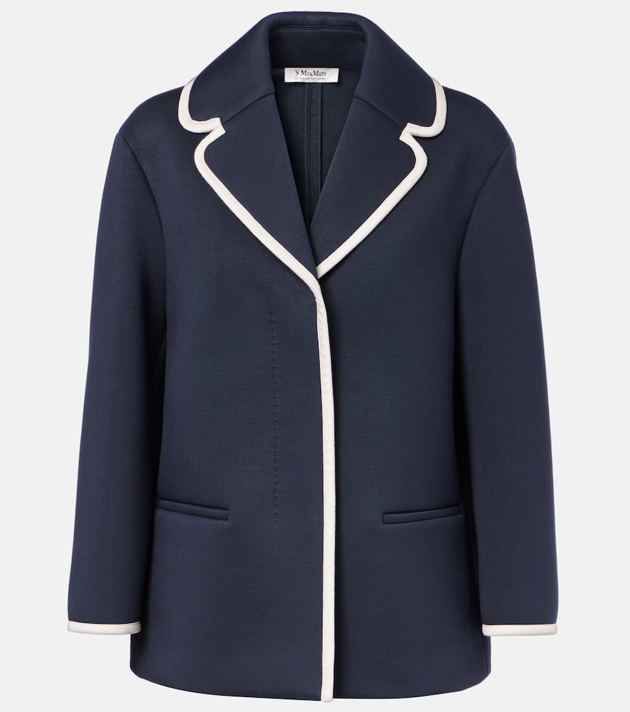 Single-breasted jersey blazer