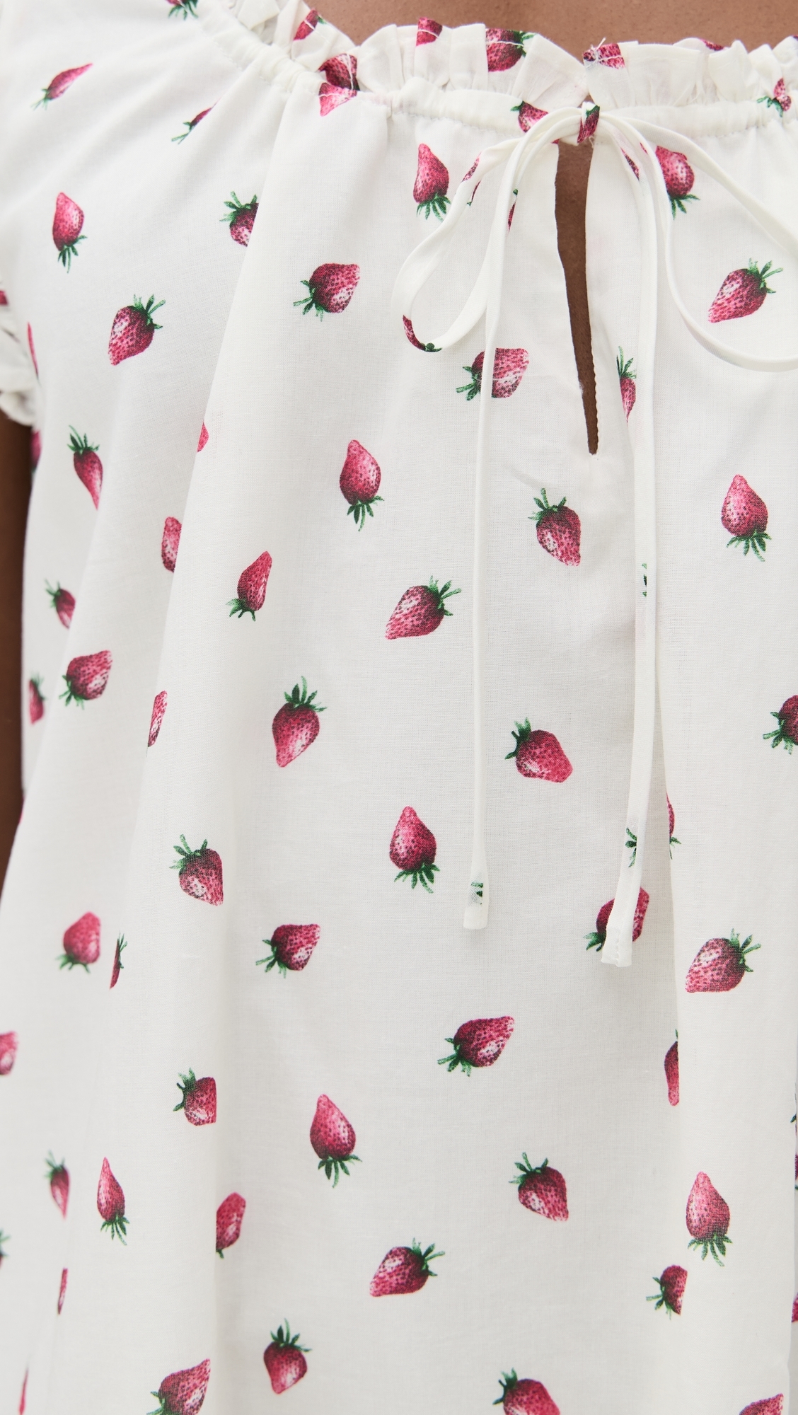 Juni Mini Dress Ivory Strawberry