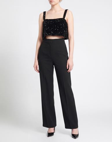 Woman Top Black Size S Polyester, Elastane