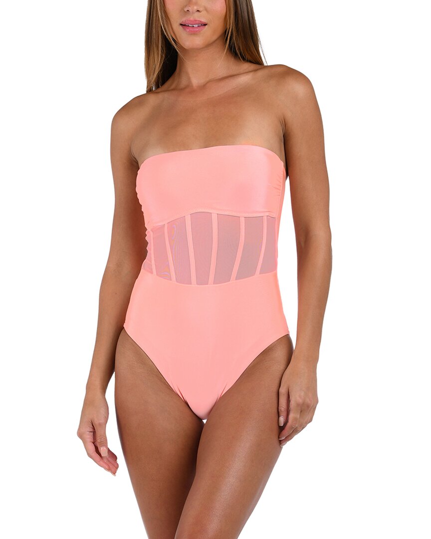 Sunshine Solids Bandeau One-Piece