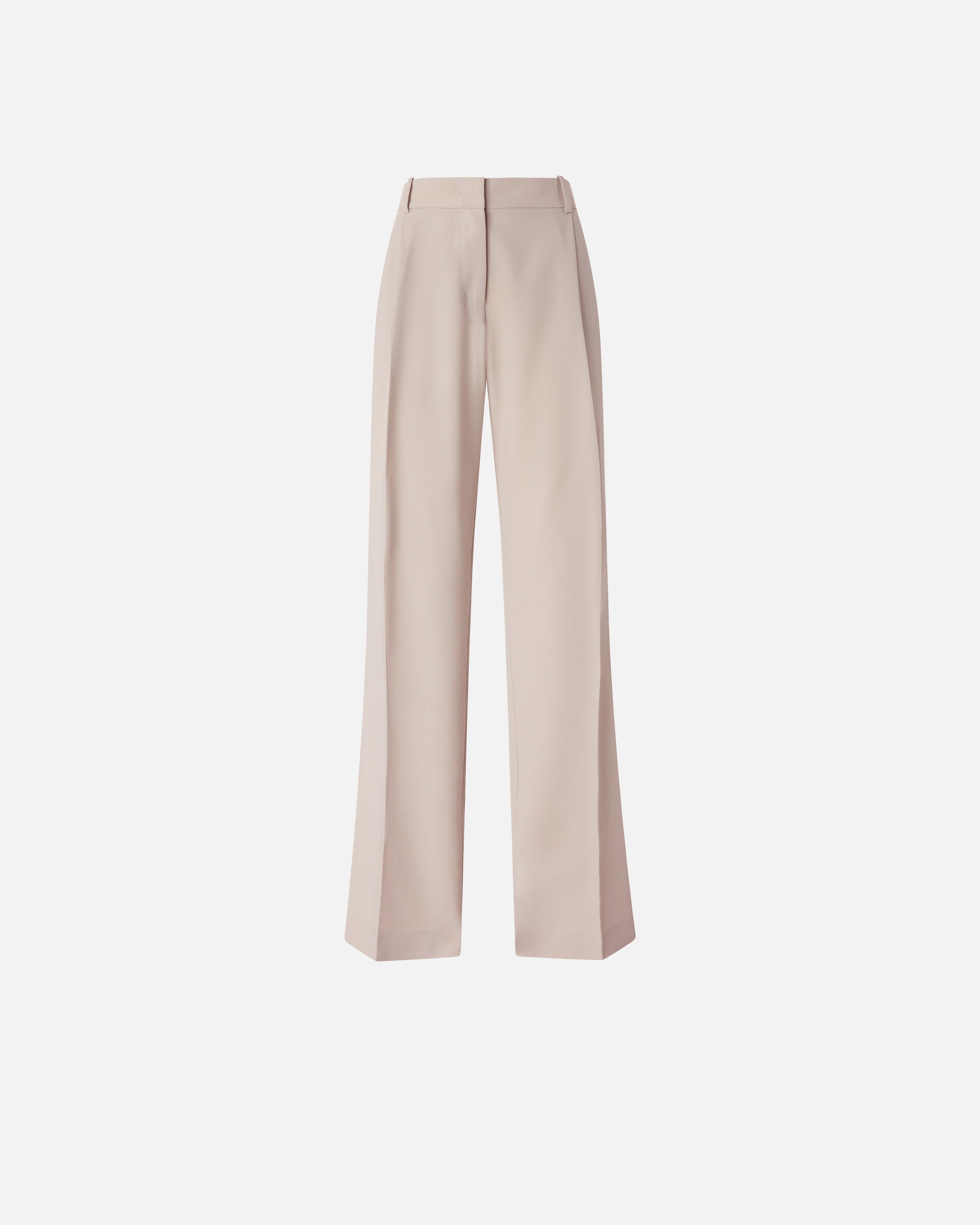 Flowing trousers with pressed crease