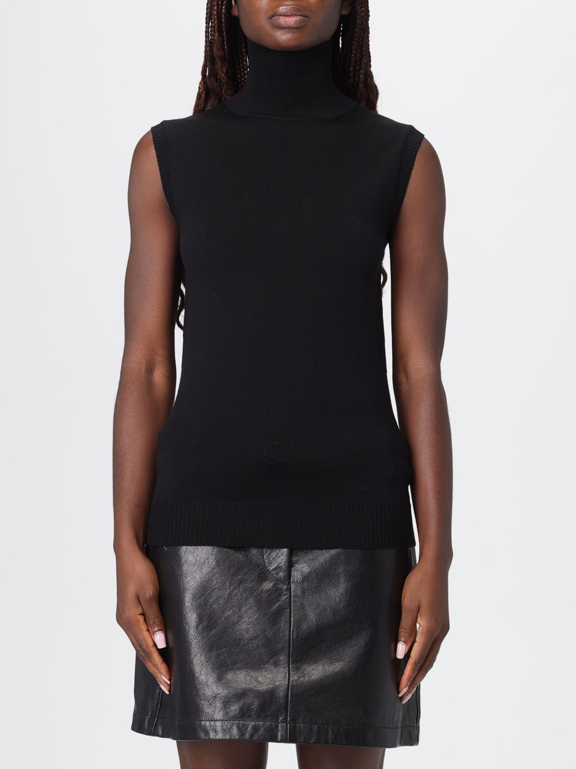 Top Woman color Black
