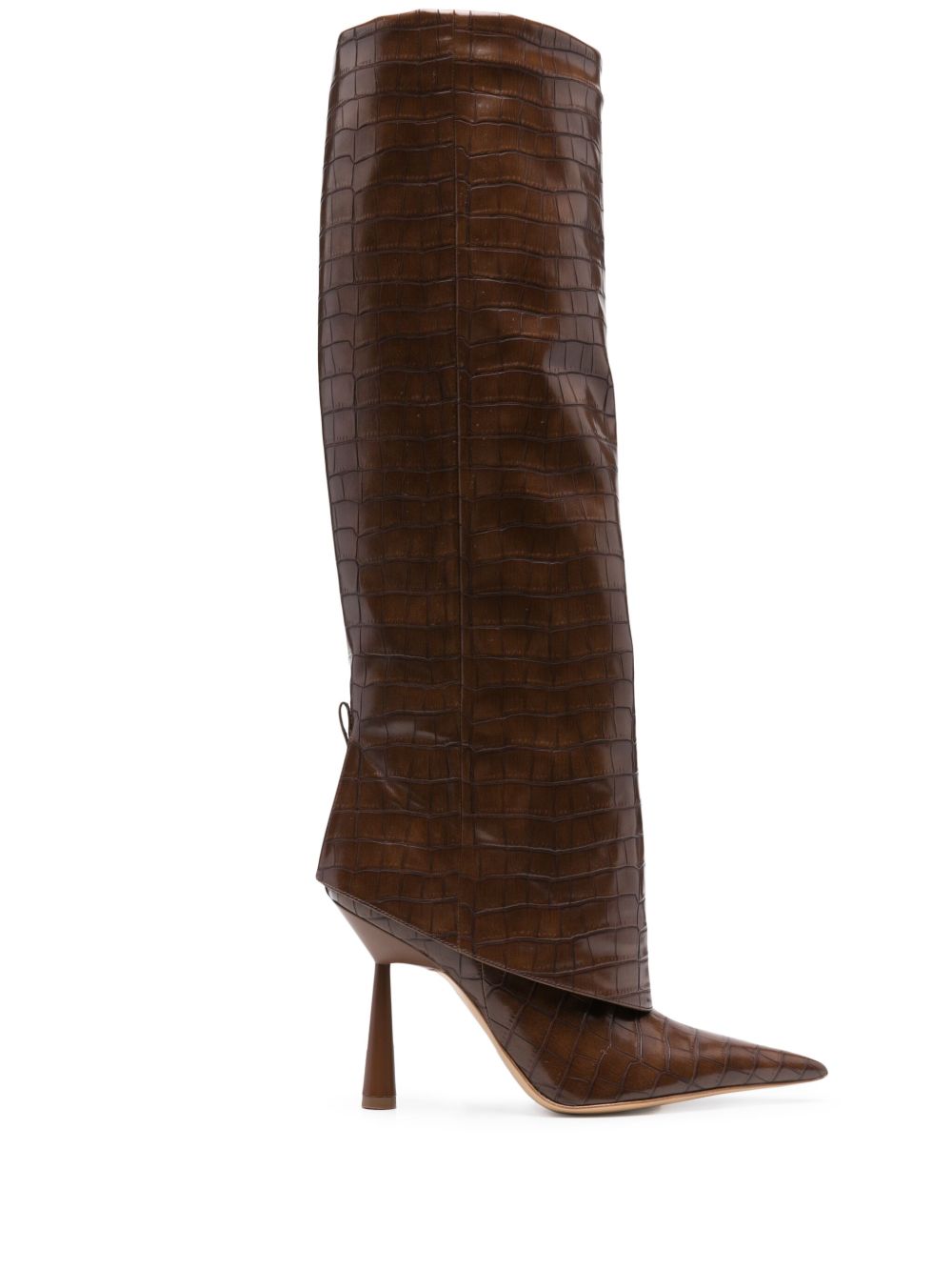 GIABORGHINI 110mm Ros 31 boots - Brown