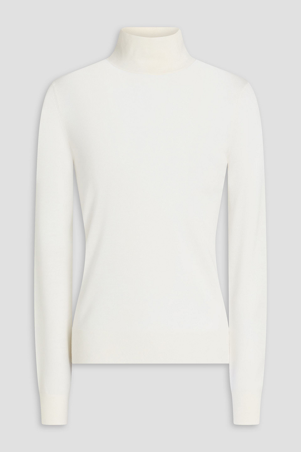 Wool-blend turtleneck sweater - White - XL