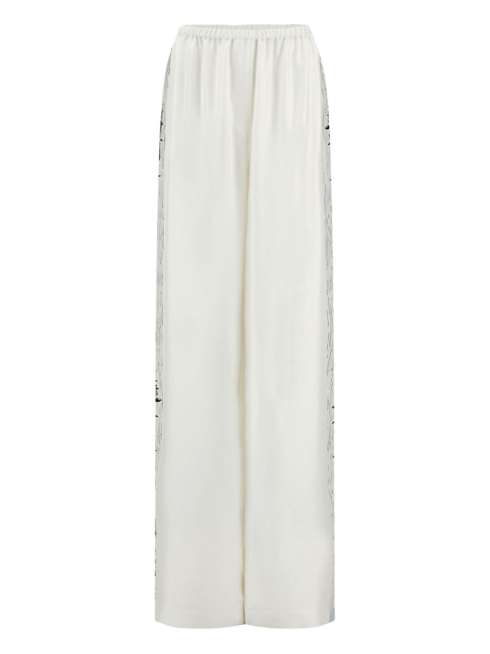 Silk trousers - White