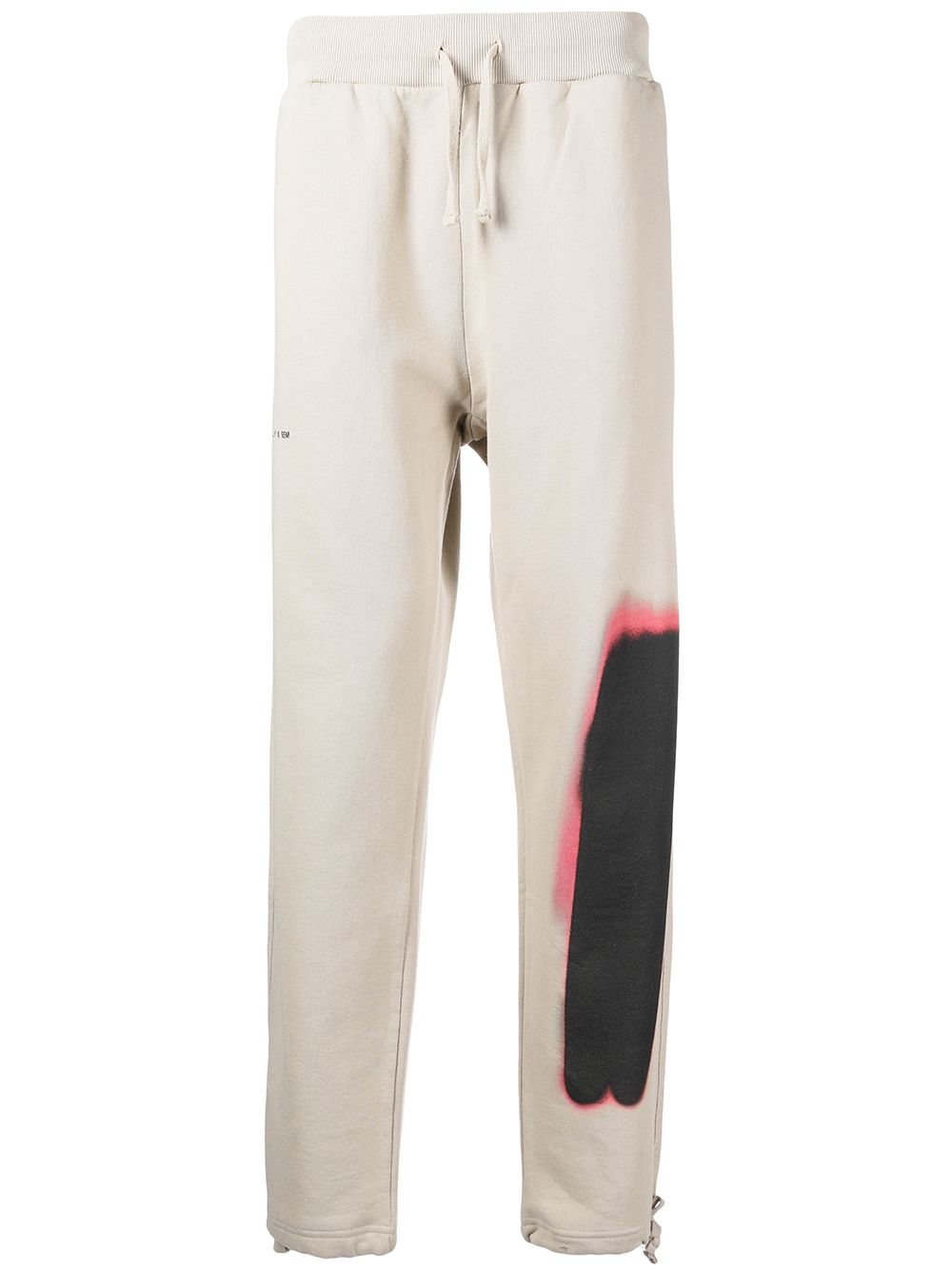 Graphic-print track pants - Brown