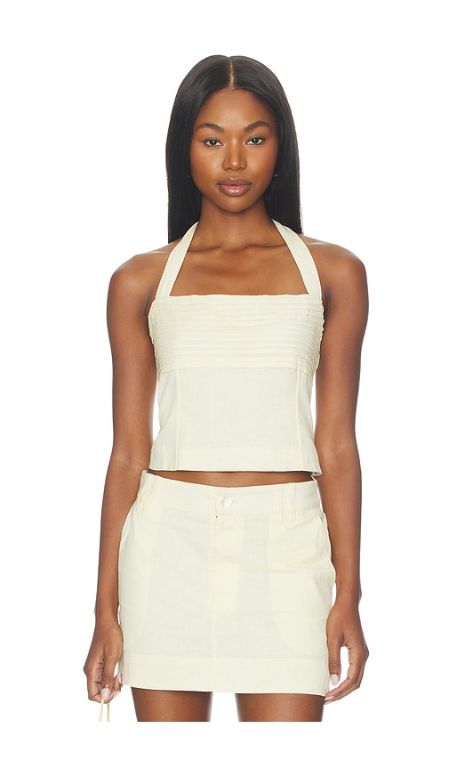 Show Me Your Mumu Hayden Halter Top in Yellow. - S also in XS, M