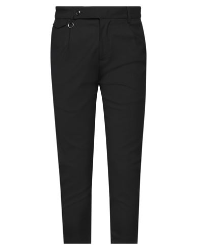 Man Pants Black Size 34 Polyester, Wool, Lycra